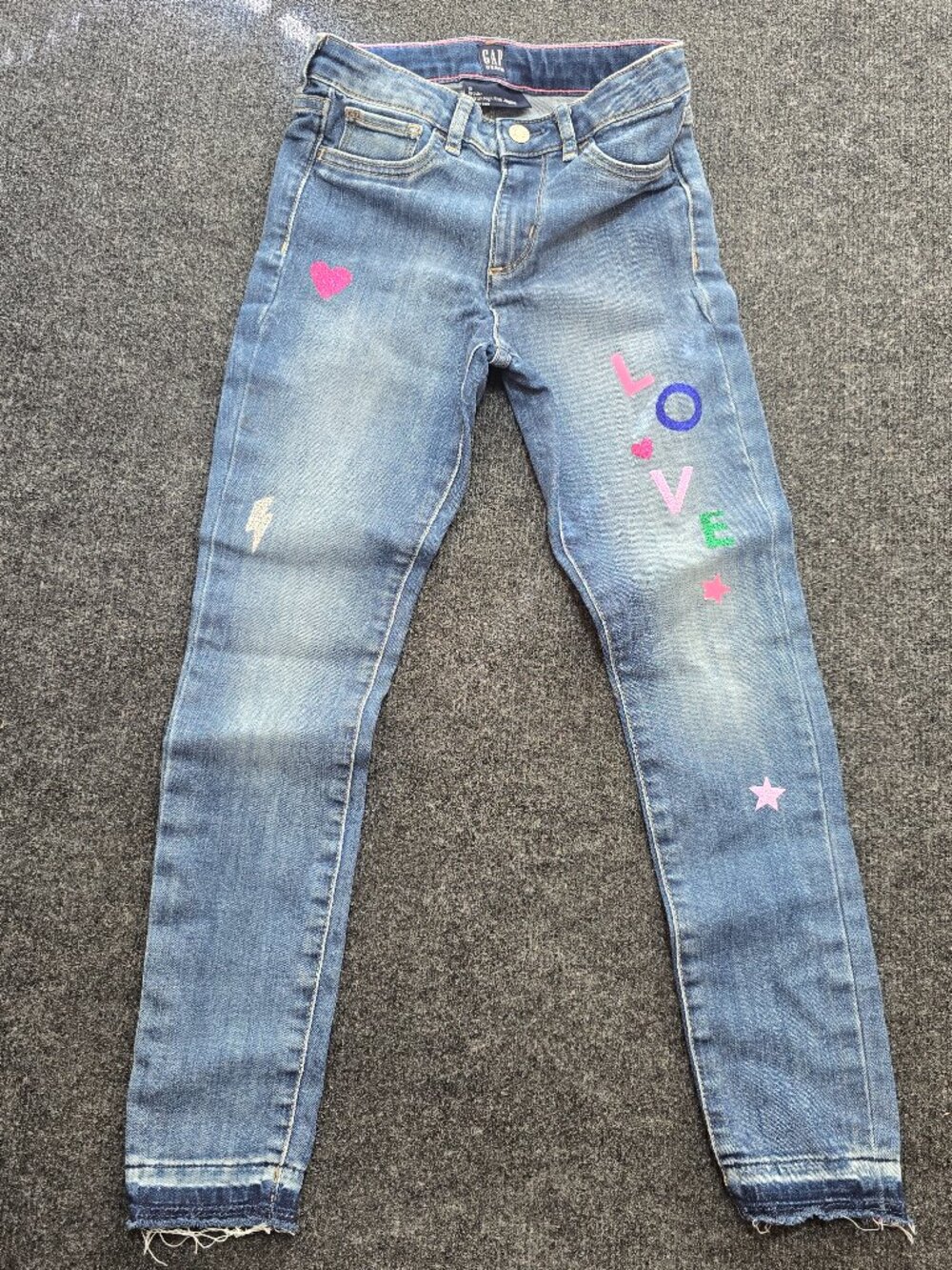 GAP Girls High Rise Jegging Jeans 10 Regular Stretch Blue Denim LOVE GraCute and